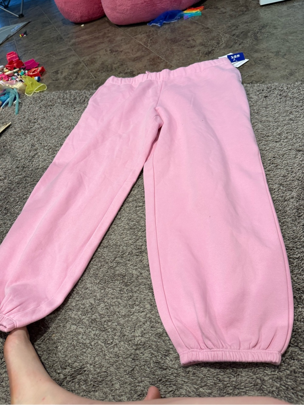 Joylab Pink Fleece mid rise Jogger Pants